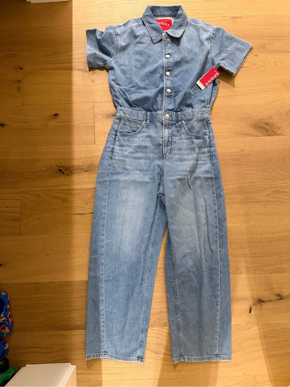 SPANXsupersmooth® Authentic 360 Lightweight
Denim Barrel Leg Jumpsuit